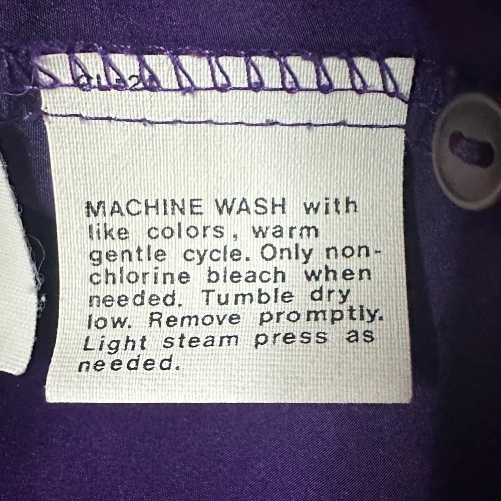 Vintage Sophisticates By Pendleton Purple Blouse Women’s Size 16 - Picture 6 of 10